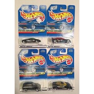 Vintage NOS NEW 2000 Hot Wheels Future Fleet 2000 Series, Full Set of 4 Cars